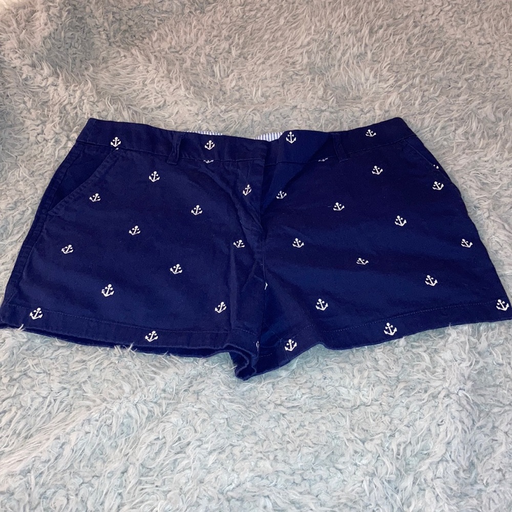 Navy Blue shorts w/ White stitched anchors